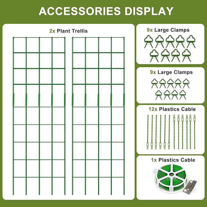 Cucumber Trellis 2 Pack, Twist Ties - Image 9