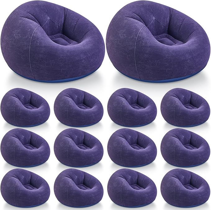 Realspring Inflatable Bean Bag Chairs Outdoor Blow up Camping Chairs Inflatable by Realspring