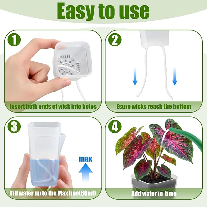 LemonRoad 20 Pack 2" Small Self Watering Pots - Image 4