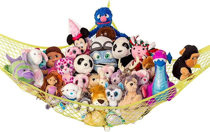 Lilly's Love Stuffed Animal Hammock | Corner Hanging Organizer, Toy Storage by LillysLove