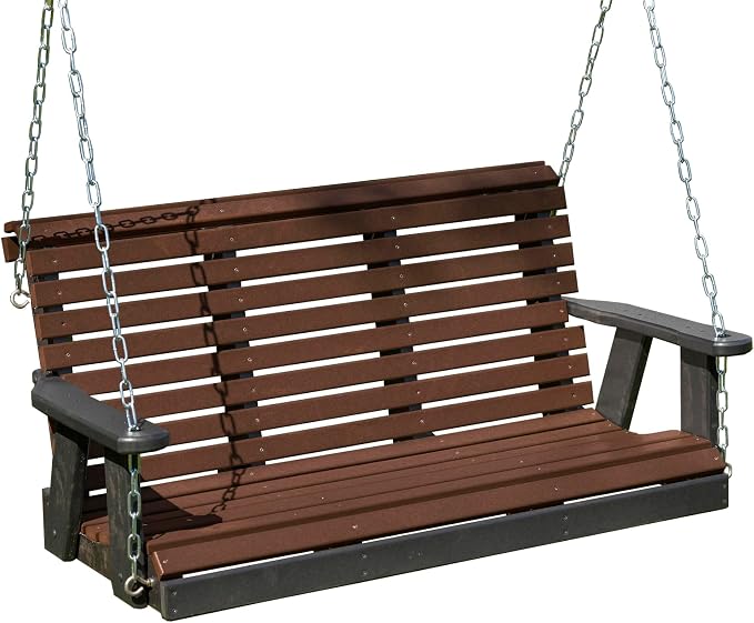 Poly Lumber Wood 5FT Porch Swing Amish Craftsmandship Made in USA HDPE by Unknown