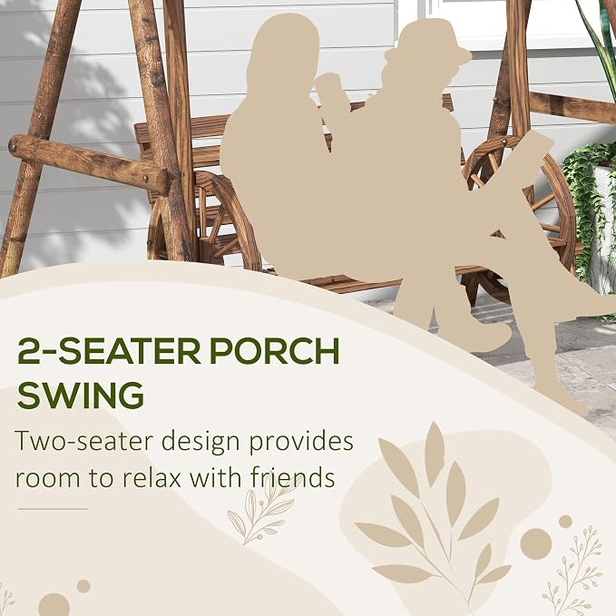 Outsunny 2-Seat Porch Swing - Image 4