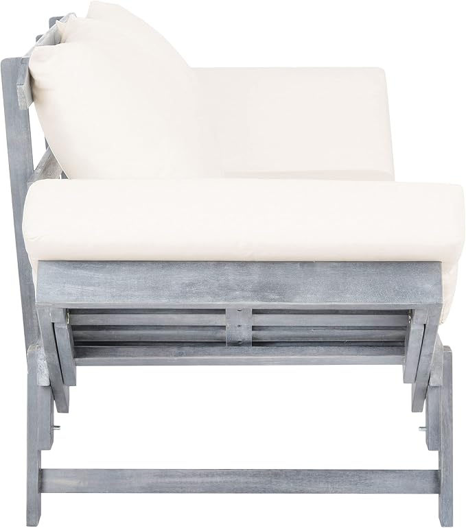 Safavieh PAT6745A Outdoor Collection Tandra Grey Modern Contemporary Daybed Day - Image 11