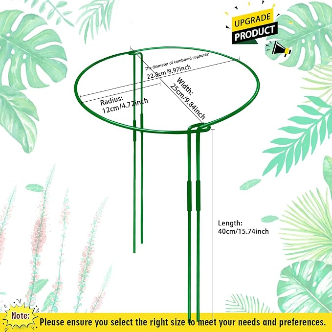 10-Pack Adjustable Height Snake Plant Support Stakes- Sturdy, Rust-Resistant - Image 5