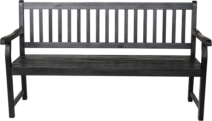 JONATHAN Y BNH101C Laurel 59.1" 3-Seat Slat-Back 600-Lbs Support Acacia Wood - Image 6