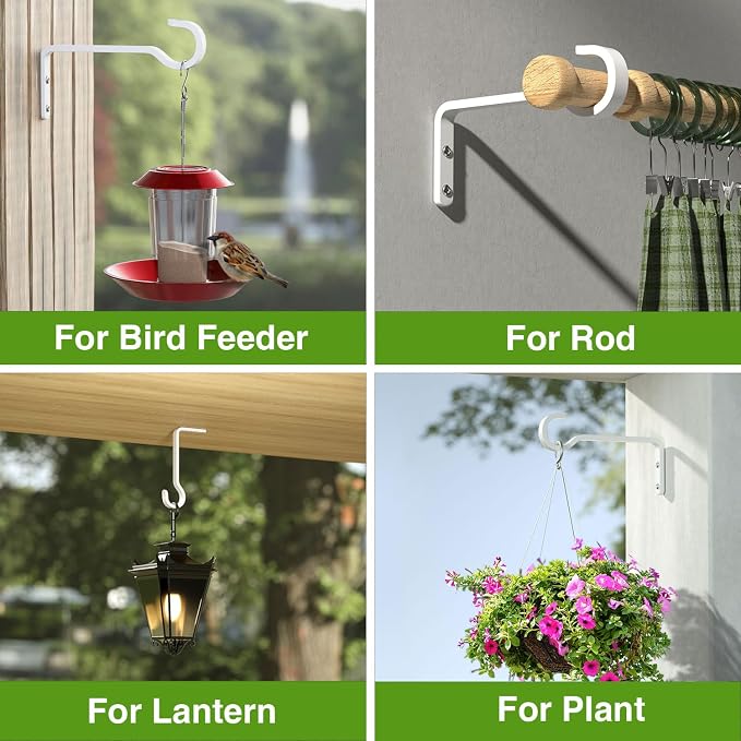 6 Inch 2 Pack Heavy Duty Outdoor Plant Hangers - Image 2