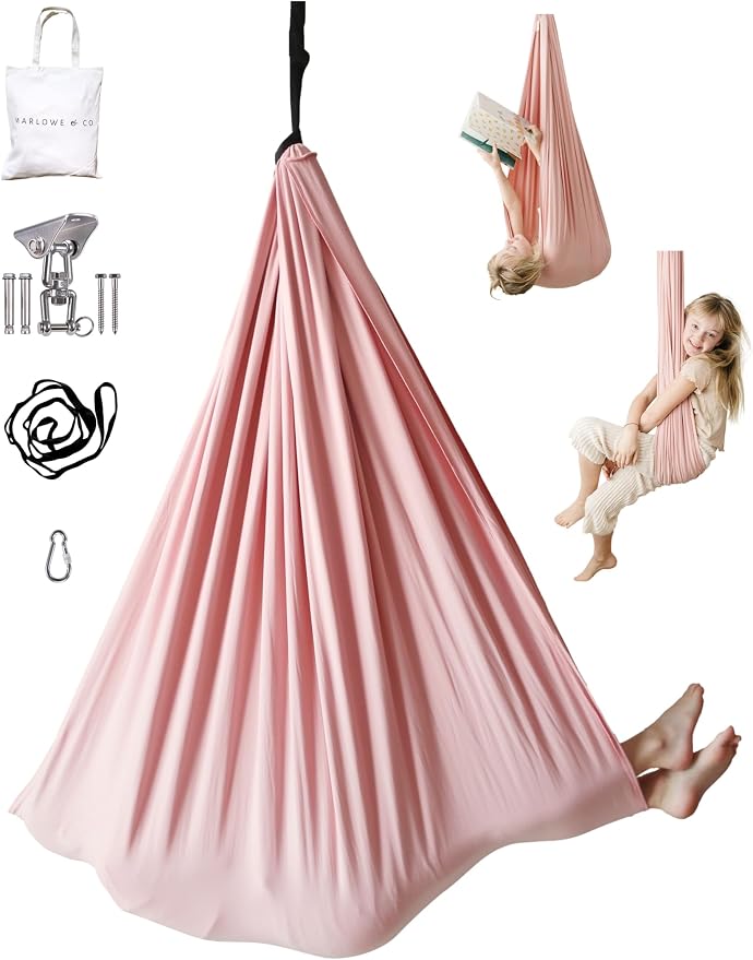 Marlowe & Co Indoor Outdoor Double Layer Cotton Sensory Compression Swing by MarloweCo