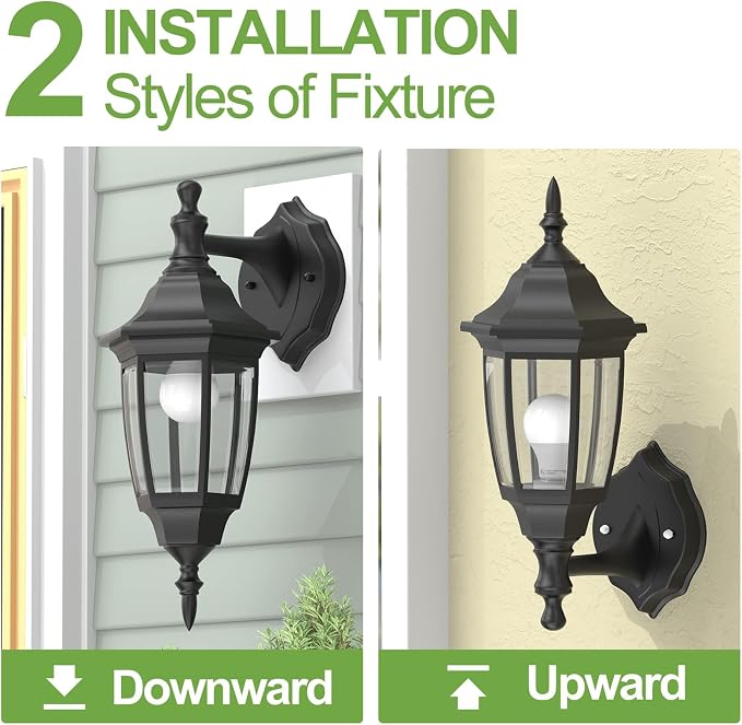 EMART Outdoor Porch Light，Exterior Waterproof Wall Light Fixtures, Special - Image 4