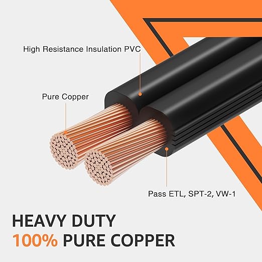 SUNVIE 14/2 Low Voltage Landscape Lighting Wire 250FT - Image 2