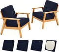 4Pcs Patio Stretch Cushion Covers, Outdoor Sofa Replacement Cover Slipcovers by BIETYONE