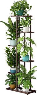 LINZINAR Plant Stand Metal 6 Tier 7 Potted Multiple Flower Pot Holder Shelf by LINZINAR
