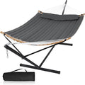 55in Hammock with Stand, Heavy Duty Hammock with Stand Included, Two Person by MansionHome