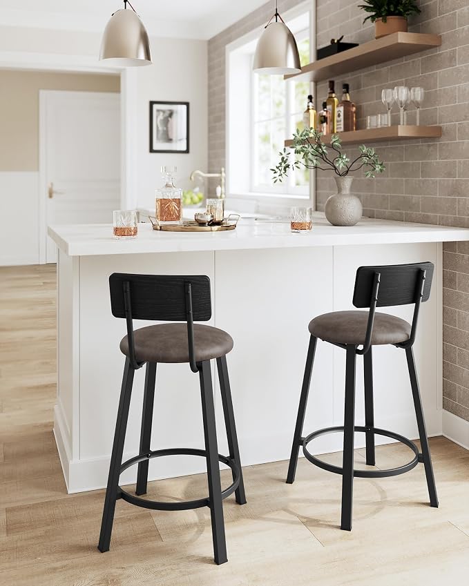 VASAGLE Bar Stools, 29.7-Inch Barstools - Image 4