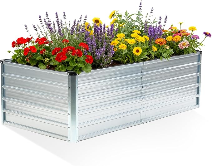 DUMOS Raised Garden Bed Outdoor, Large Metal Garden Bed by DumosLifestyle