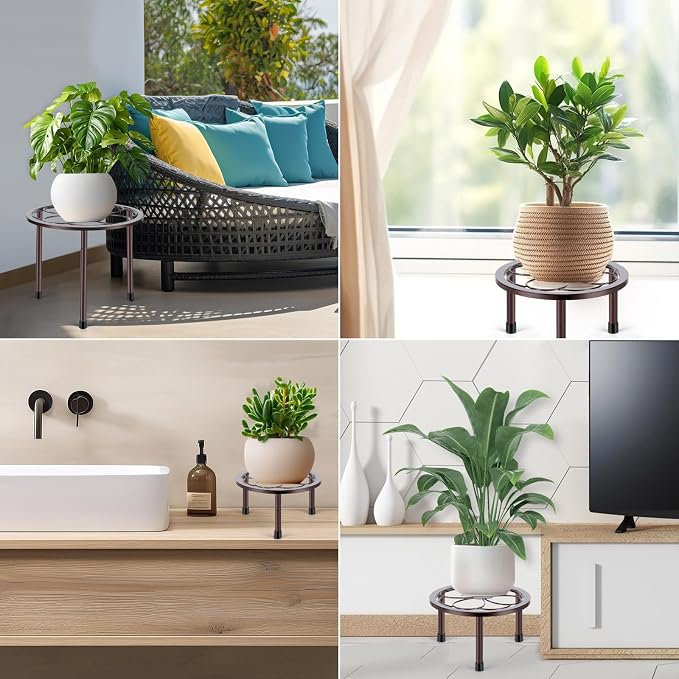 5 Pack Metal Plant Stand, Anti-Rust Iron Plant Stands - Image 6