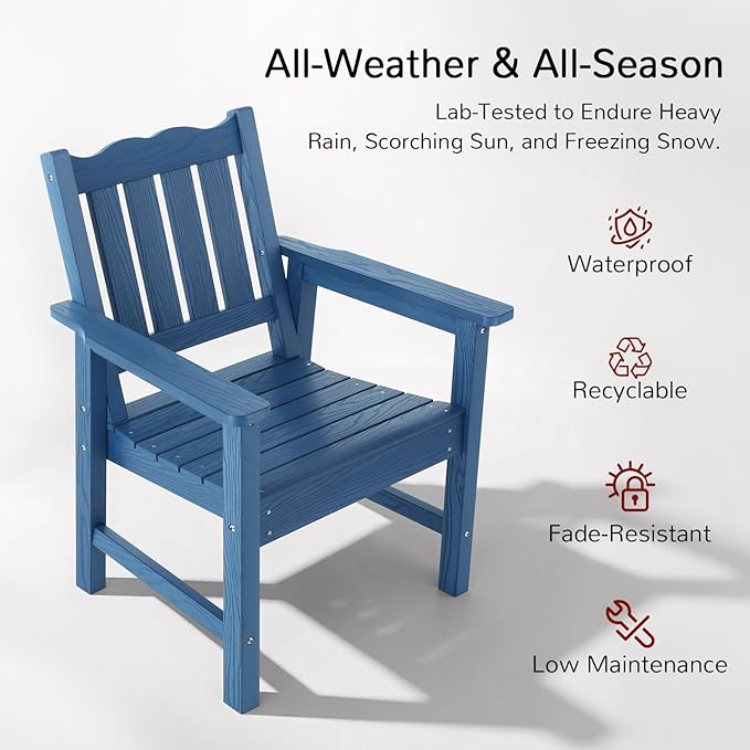 Stoog 3-Piece All-Weather Garden Chairs Set of 2 - Image 5