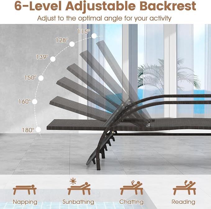 Tangkula Lounge Chair Outdoor - Image 5