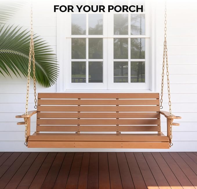VINGLI Heavy Duty 1600 LBS HDPE Porch Swing Outdoor - Image 2
