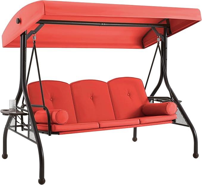 GYUTEI 3-Seat Outdoor Patio Swing by GYUTEI