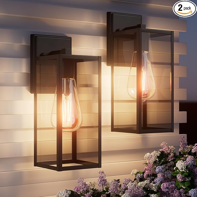 15'' Black Outdoor Front Porch Lights by Unknown