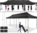 COBIZI 10x30 Pop up Canopy Tent 10x30 Canopy No Sidewall Waterproof Heavy Duty by COBIZI