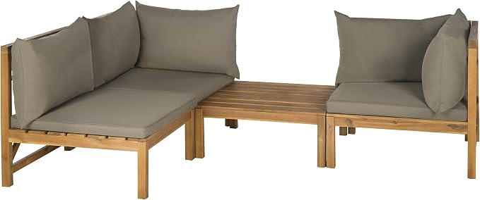 SAFAVIEH Outdoor Collection Lynwood Outdoor Sectional Sofa - Image 4