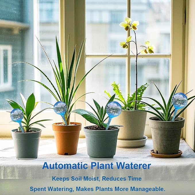 MOONSOUND Small Plant Watering Globes, Plant Waterer Self Watering Bulbs - Image 2