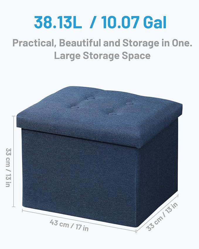 AmasSmile 2Pack Blue Ottoman - Image 3