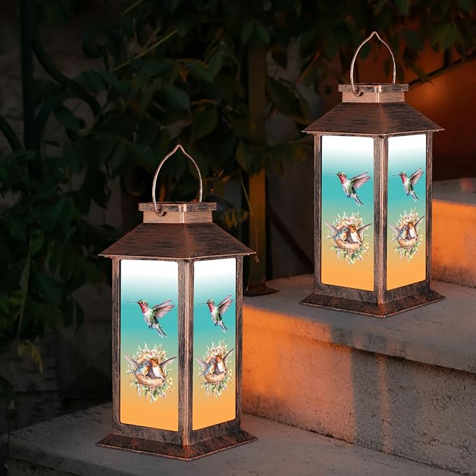 Solar Lanterns for Garden Decor, Waterproof Design Ideal Birthday Gifts for - Image 3