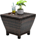 Outvita Outdoor Side Table, Rattan Coffee Table by Outvita