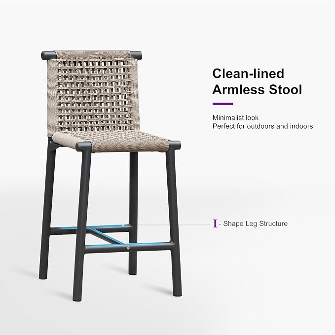 PURPLE LEAF Counter Height Stools Set of 2 - Image 9