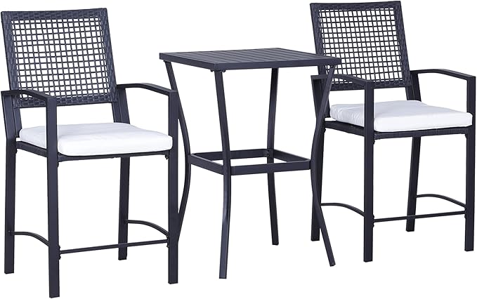 Outsunny 3pcs Patio Bar Set by Outsunny