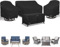 Patio Furniture Covers 4 Piece Set, 600D Waterproof Heavy Duty Outdoor by PatioFurnitureCovers