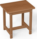 Outdoor Side Table – 17" HDPE Adirondack Side Table, Sturdy Small Outdoor Tables by Suunyn