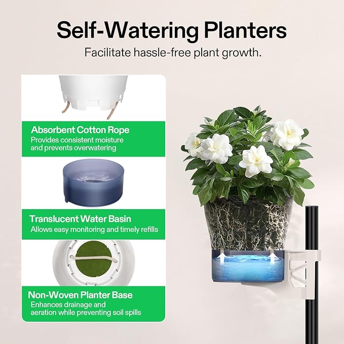 VIVOSUN Metal Plant Stand, 6-Tier Tall Vertical Planter Tower - Image 3