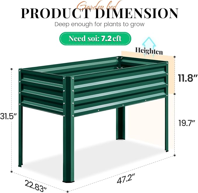 KING BIRD Large Raised Garden Bed - Image 7