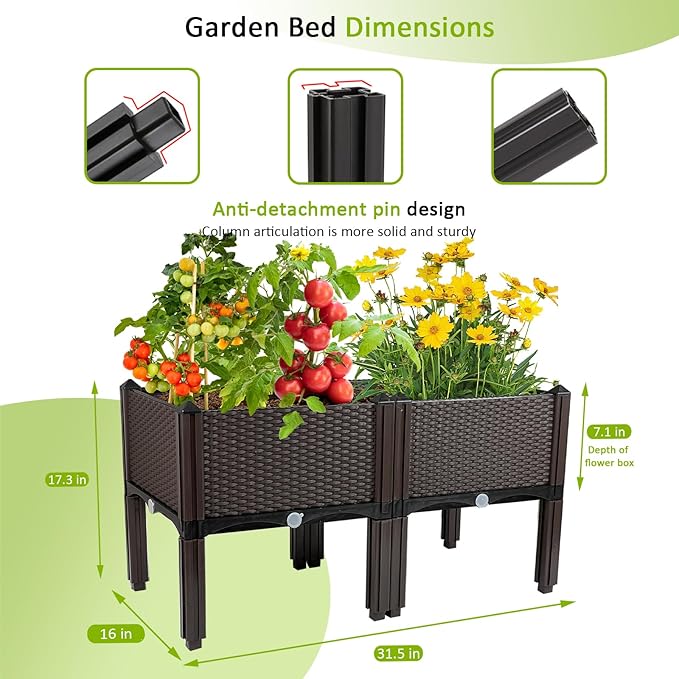 Raised Garden Bed with Legs Planters - Image 4