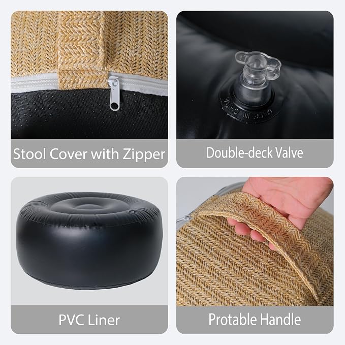 Outdoor Inflatable Ottoman - Image 5