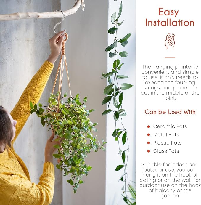 feedee Macrame Plant Hangers - Image 5