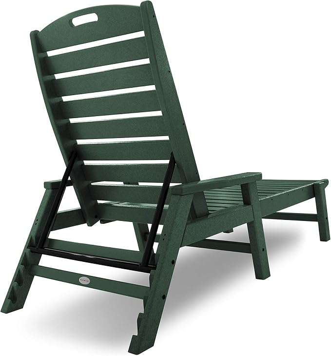 POLYWOOD NCC2280MA-P Nautical Arms Chaise, One Size - Image 4