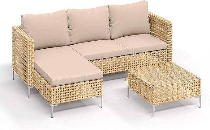 3-Piece L-Shaped Patio Furniture Set - Image 8