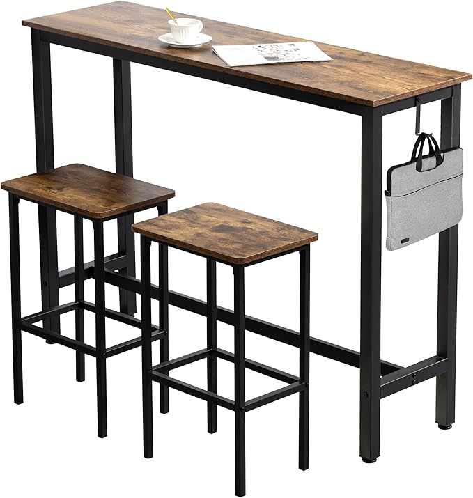 Finnhomy 52.7" Industrial Bar Table Set by Finnhomy