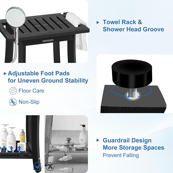 KingPavonini HDPS Shower Stool, Waterproof Shower Benches - Image 7
