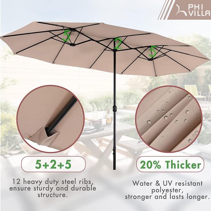 PHI VILLA 7 Piece Patio Dining Set - Image 5