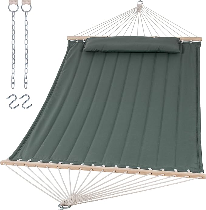 SUNCREAT Double Hammock for 2 Person, Extra Large Outdoor Portable Hammock by SUNCREAT