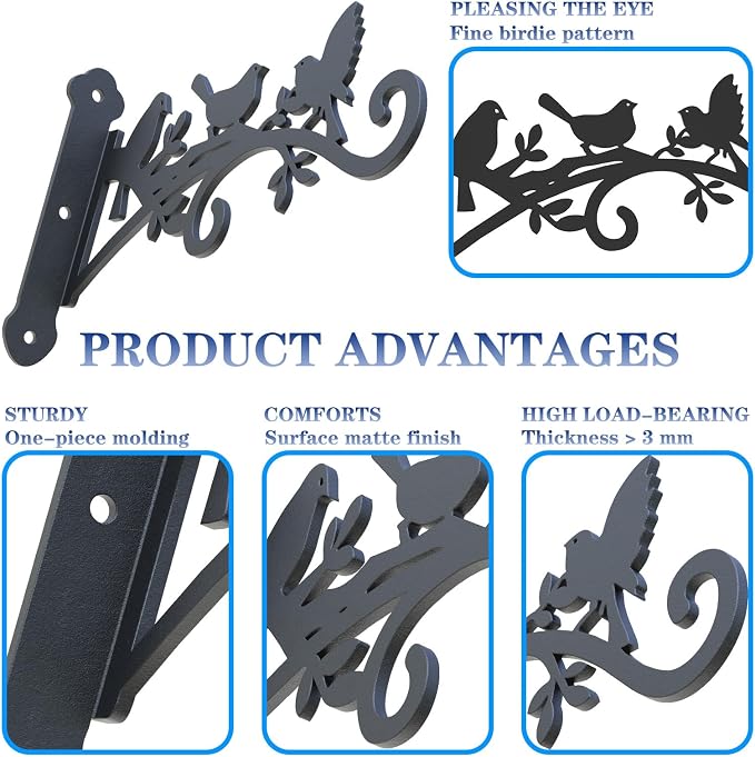 Metal Hanging Plant Bracket - Image 3