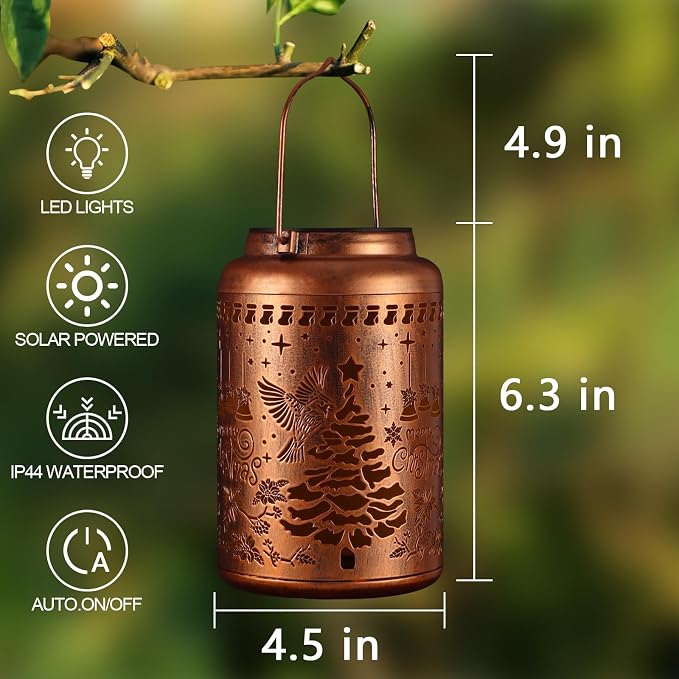 Solar Lanterns Outdoor Waterproof Garden Decor Birthday Gifts - Image 4