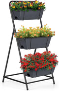 Vertical Garden Planter 3 Tier Raised Garden Bed Herb Planter Outdoor Standing by BTY