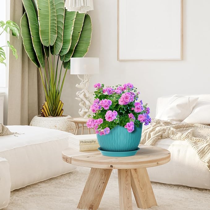 Large Plant Pots 12/10/9 inch, 3 Pack Big Flower Pots - Image 5