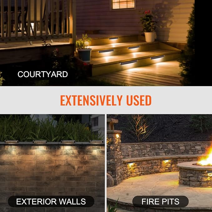 VEVOR LED Hardscape Lighting, 6.8 Inch Retaining Wall Lights, 3W 12V-24V AC/DC - Image 6